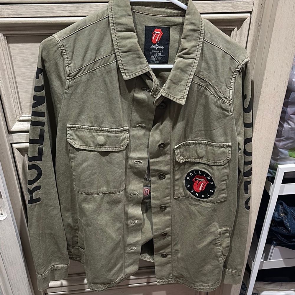 Women’s Rolling Stones Green Jacket